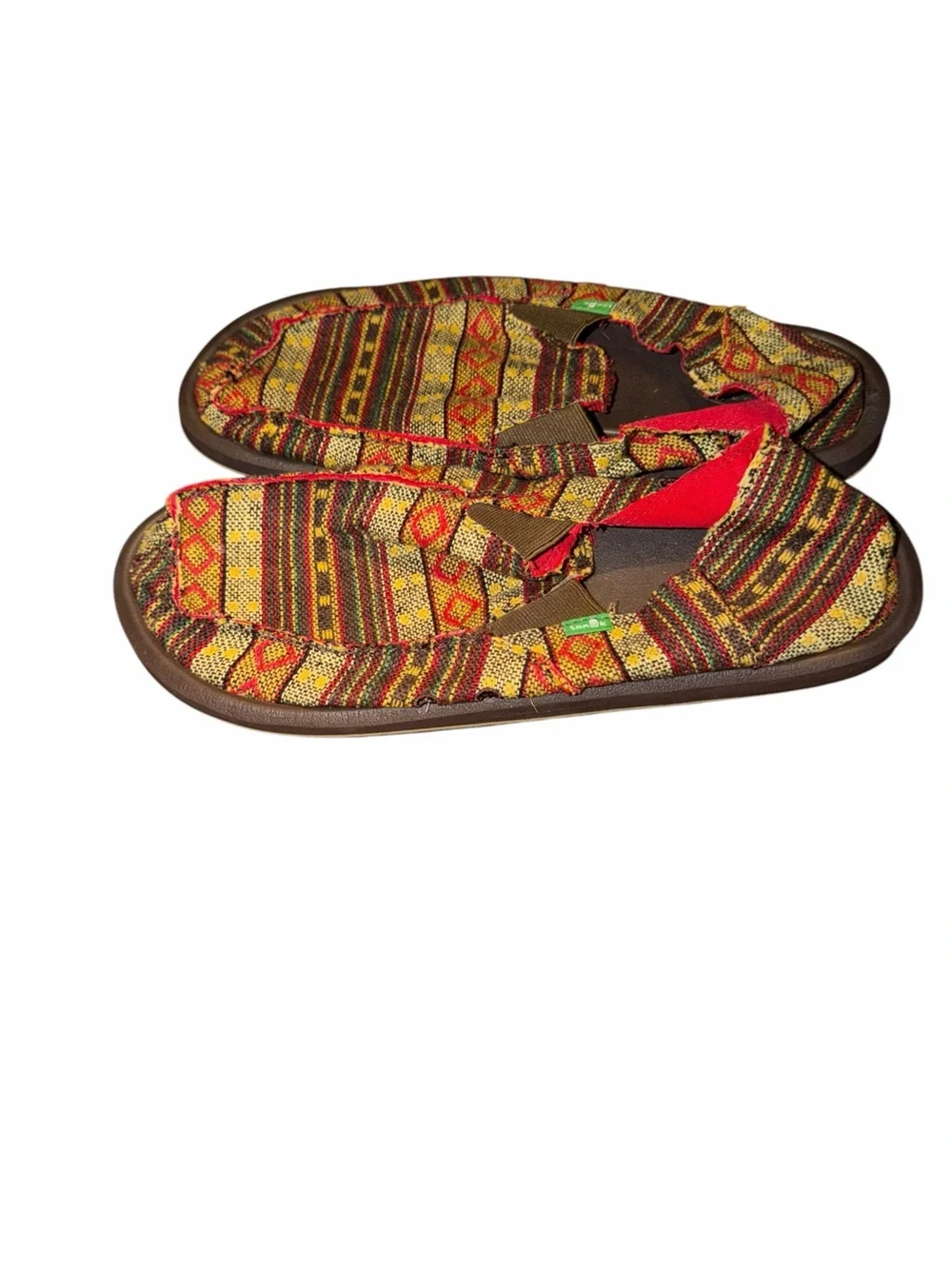 Sanuk Men’s Vagabond ST Donavon Poncho Textile Slip-On Shoes Size 12